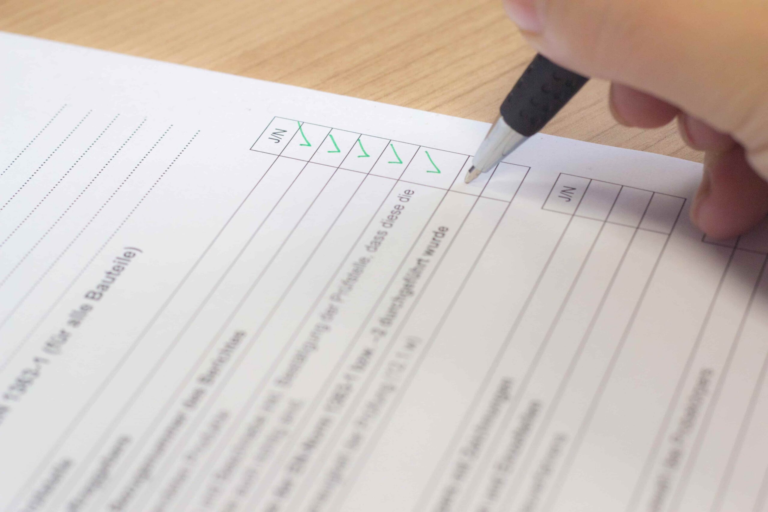 rules checklist