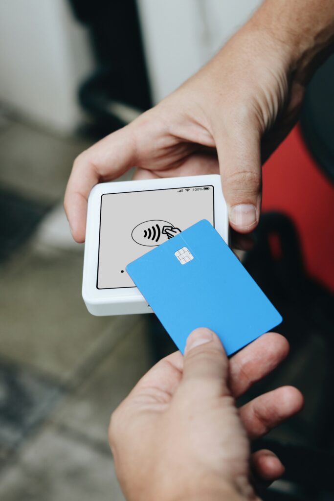 Using a bank card to make everyday payments